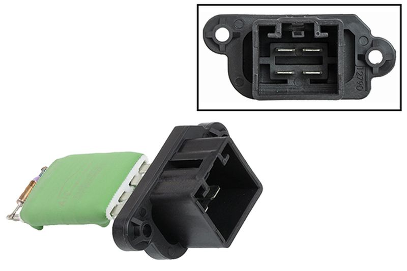 Resistor, interior blower